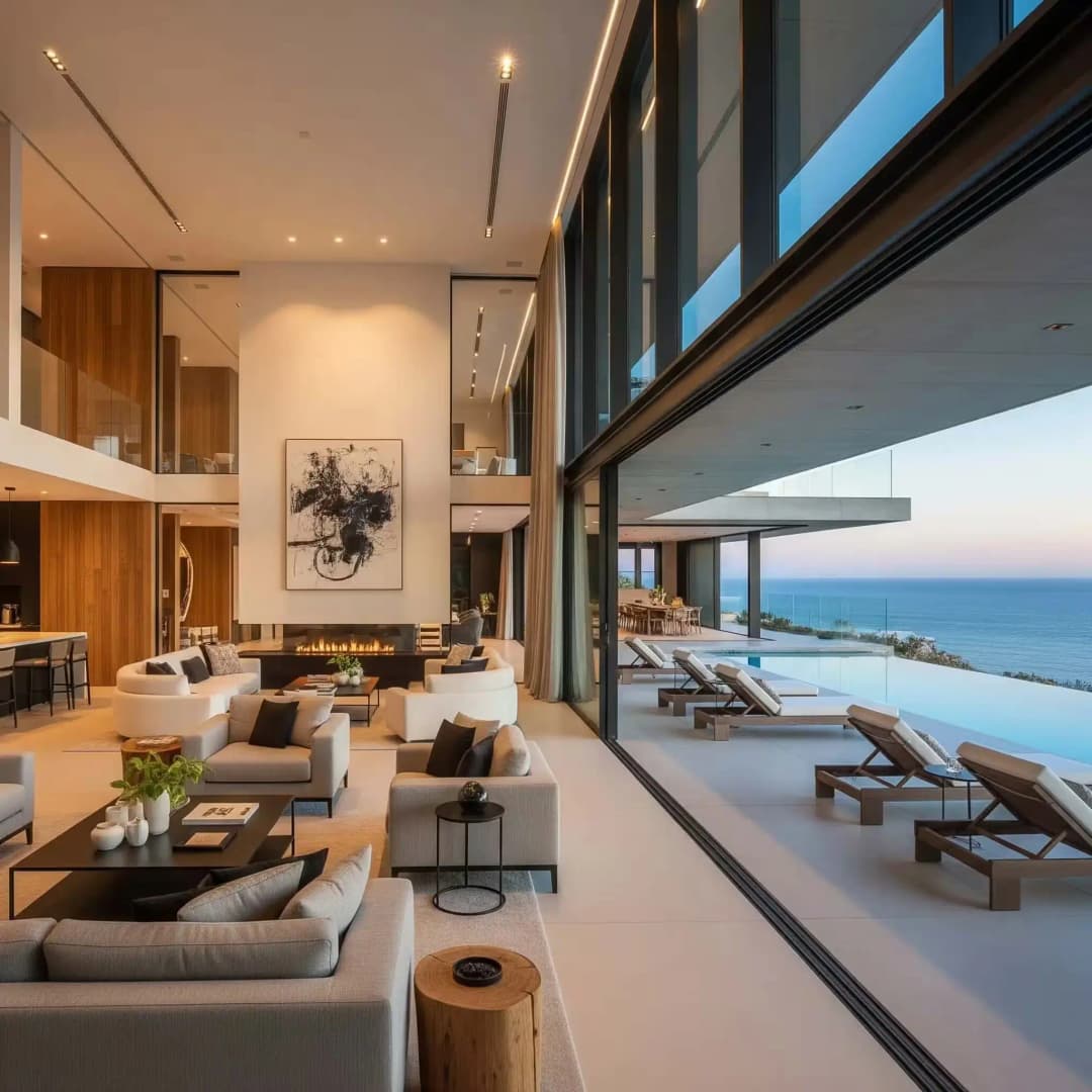 Modern apartment building