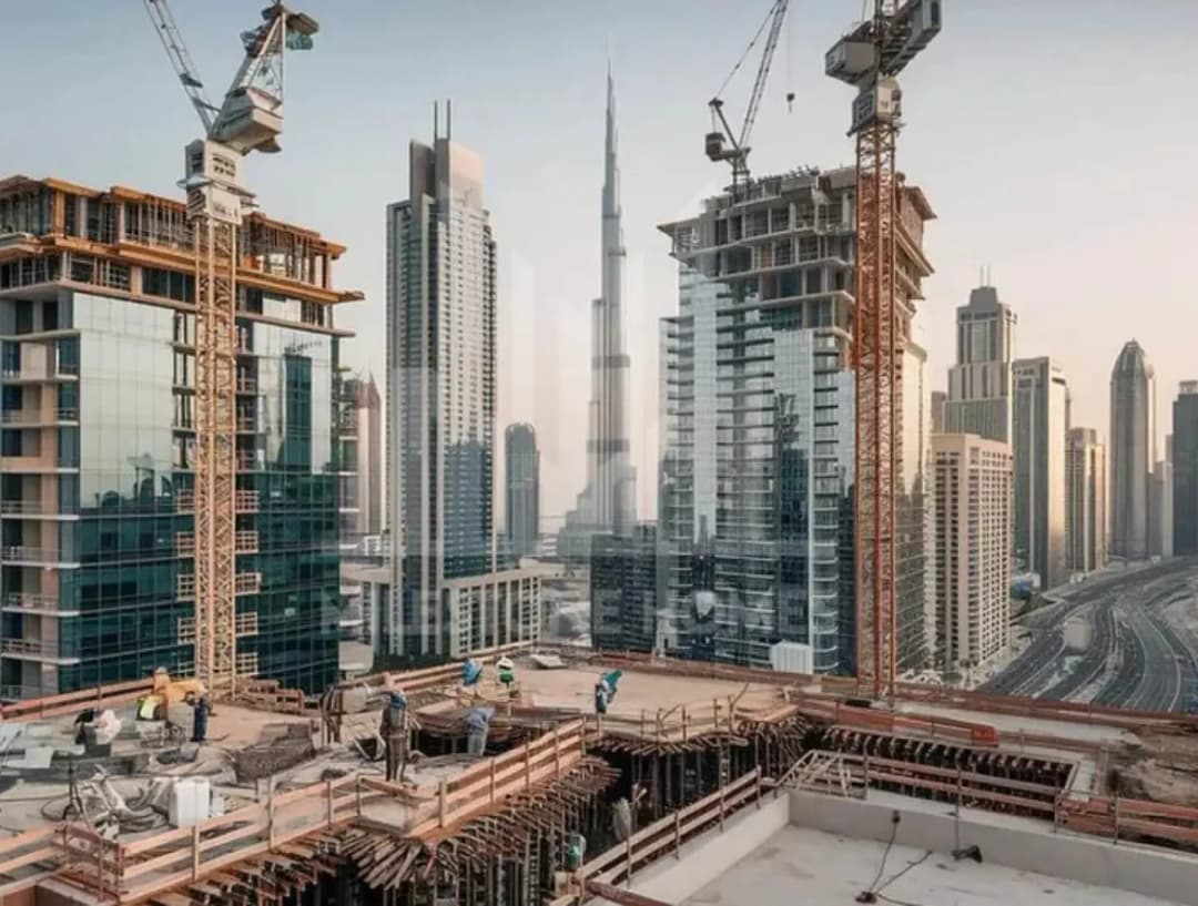 Architectural model of a new building development