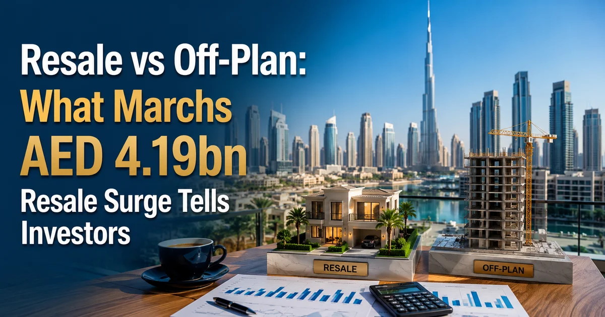 resale vs off-plan Dubai property