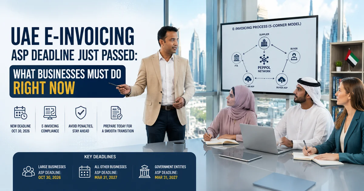 UAE e-invoicing ASP deadline