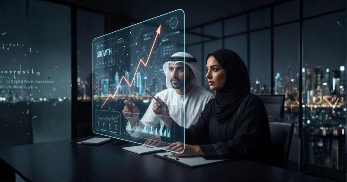 Visual representation of market insights for business in UAE