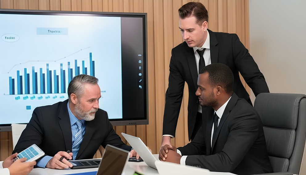 Business consultants helping UAE