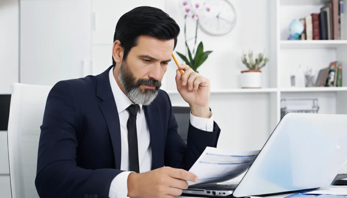 Entrepreneur reviewing UAE business setup documents to avoid mistakes