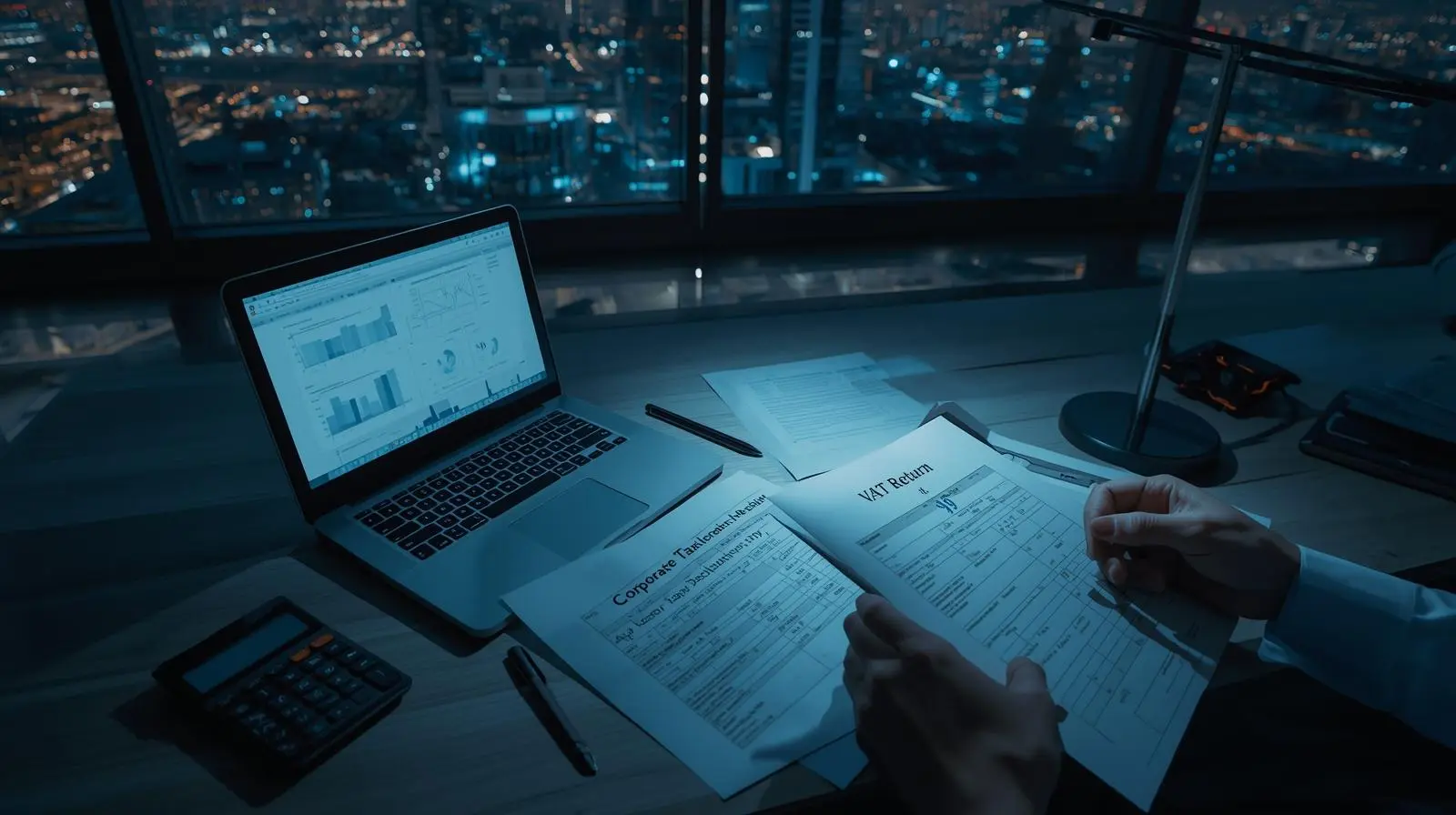 VAT and corporate tax documents in the UAE