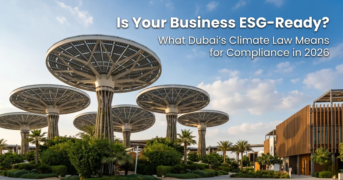 Dubai Climate Law compliance 2026