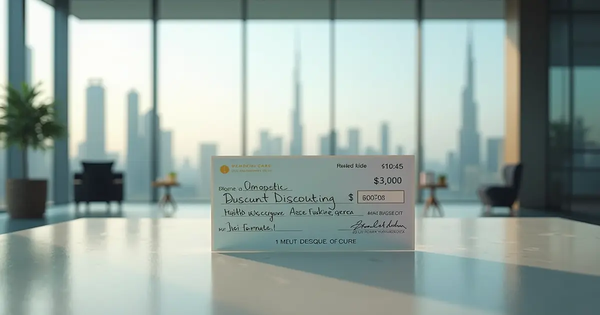 Instant cash flow through cheque discounting services in UAE